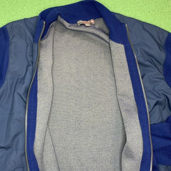Peter Millar Crown Sport Zip Up Sweater Golf Jacket Men’s Size Medium - Picture 6 of 10